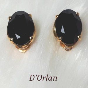 D'Orlan Vintage Gold plated clip on earrings